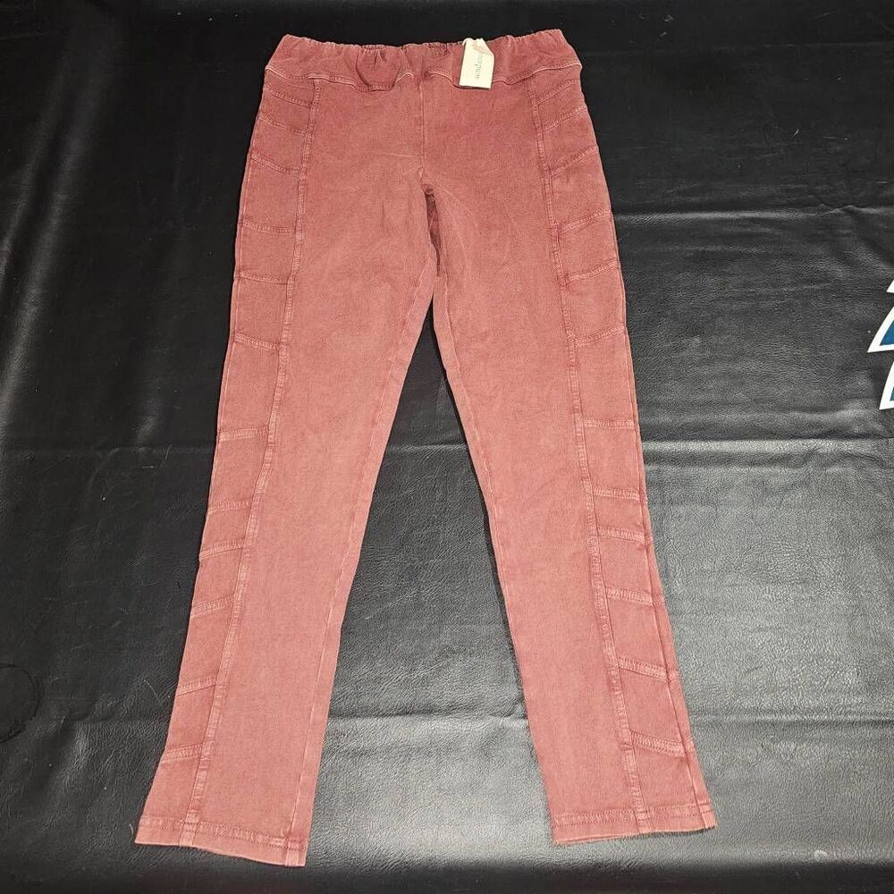 Nwt Sundance Womens Rust Moto Leggings Large